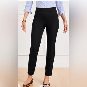 Multiples Black Pull On Straight Leg Pants - Size 12